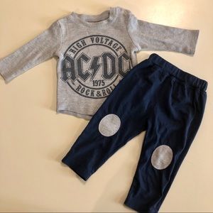 AC/DC Outfit 12 month
